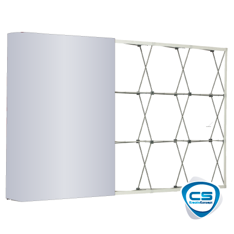 Textilfaltwand | 4 x 3 Felder gerade | einseitig bedruckt